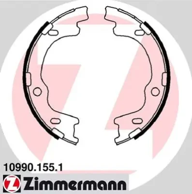 Комплект тормозных колодок, стояночная тормозная система ZIMMERMANN 10990.155.1