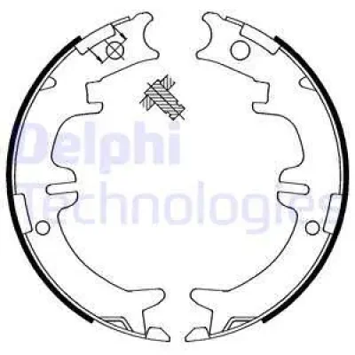 LS1892 DELPHI Комплект тормозных колодок, стояночная тормозная система