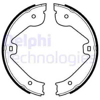 Комплект тормозных колодок, стояночная тормозная система DELPHI LS1995