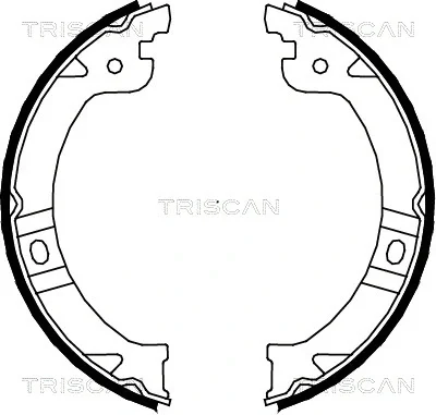 8100 80015 TRISCAN Комплект тормозных колодок, стояночная тормозная система