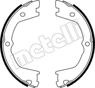 Комплект тормозных колодок, стояночная тормозная система METELLI 53-0086