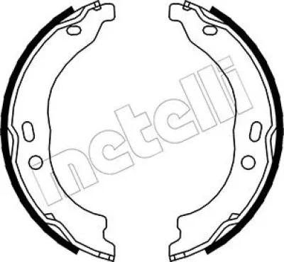 Комплект тормозных колодок, стояночная тормозная система METELLI 53-0094