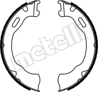 53-0147 METELLI Комплект тормозных колодок, стояночная тормозная система