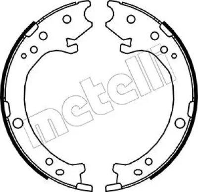 Комплект тормозных колодок, стояночная тормозная система METELLI 53-0161