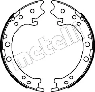 53-0162 METELLI Комплект тормозных колодок, стояночная тормозная система