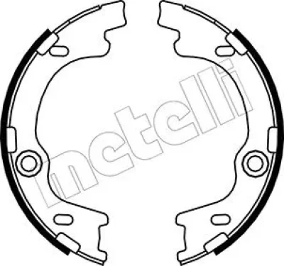 Комплект тормозных колодок, стояночная тормозная система METELLI 53-0185