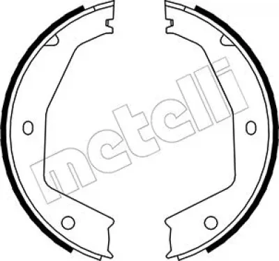 Комплект тормозных колодок, стояночная тормозная система METELLI 53-0197