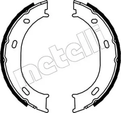 Комплект тормозных колодок, стояночная тормозная система METELLI 53-0239