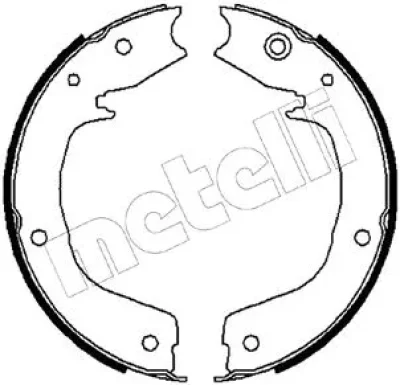 Комплект тормозных колодок, стояночная тормозная система METELLI 53-0267