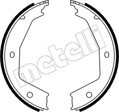 Комплект тормозных колодок, стояночная тормозная система METELLI 53-0331