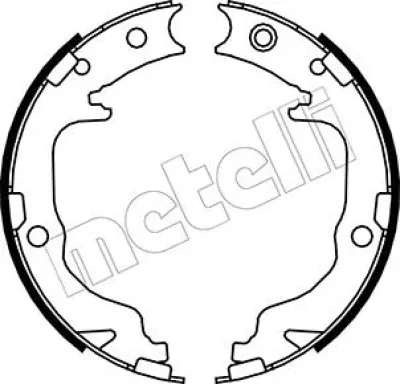 Комплект тормозных колодок, стояночная тормозная система METELLI 53-0362