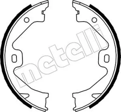Комплект тормозных колодок, стояночная тормозная система METELLI 53-0369