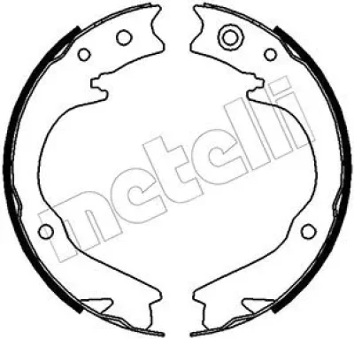 Комплект тормозных колодок, стояночная тормозная система METELLI 53-0388