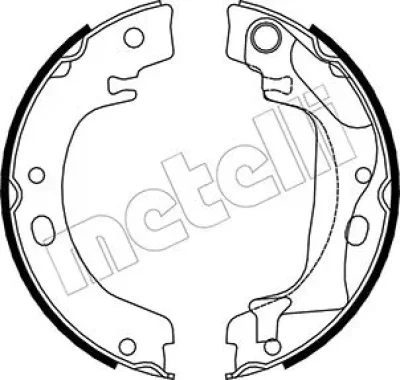 53-0446 METELLI Комплект тормозных колодок, стояночная тормозная система