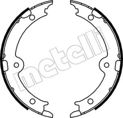 Комплект тормозных колодок, стояночная тормозная система METELLI 53-0449