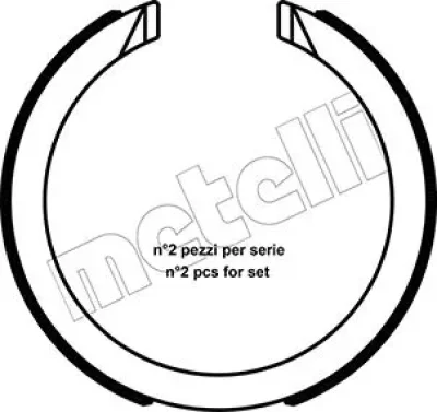 Комплект тормозных колодок, стояночная тормозная система METELLI 53-0491