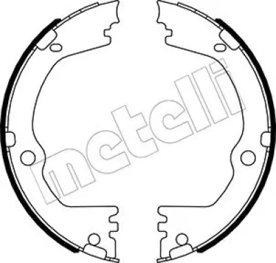 Комплект тормозных колодок, стояночная тормозная система METELLI 53-0532