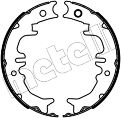 Комплект тормозных колодок, стояночная тормозная система METELLI 53-0688