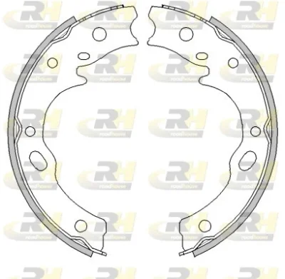 4277.01 ROADHOUSE Комплект тормозных колодок, стояночная тормозная система