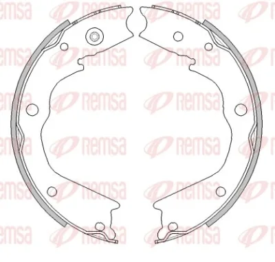 4482.00 REMSA Комплект тормозных колодок, стояночная тормозная система