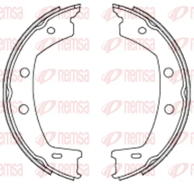 4755.00 REMSA Комплект тормозных колодок, стояночная тормозная система