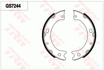 GS7244 TRW Комплект тормозных колодок, стояночная тормозная система