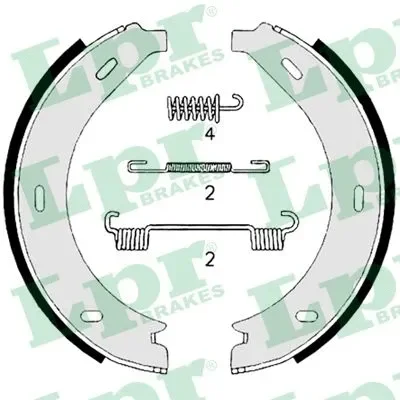 08740 LPR/AP/RAL Комплект тормозных колодок, стояночная тормозная система