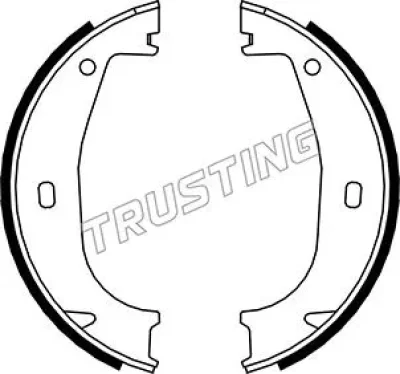 Комплект тормозных колодок, стояночная тормозная система TRUSTING 019.026