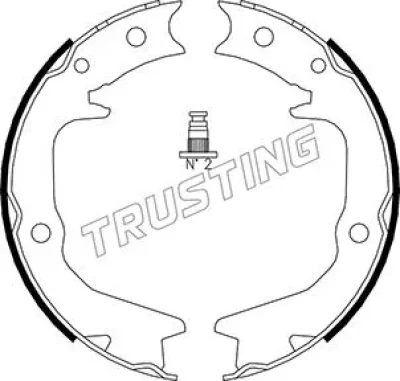Комплект тормозных колодок, стояночная тормозная система TRUSTING 064.177