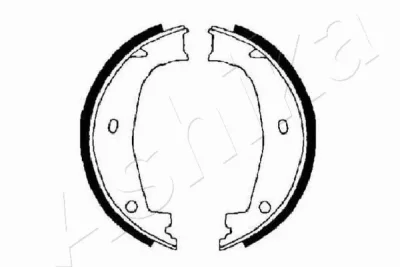 55-00-0101 ASHIKA Комплект тормозных колодок, стояночная тормозная система