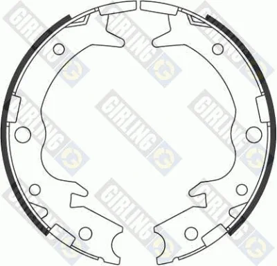 5186979 GIRLING Комплект тормозных колодок, стояночная тормозная система