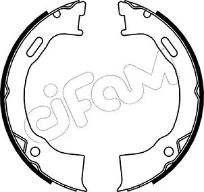 Комплект тормозных колодок, стояночная тормозная система CIFAM 153-146