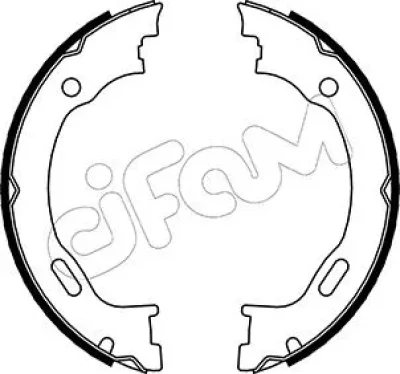 153-242 CIFAM Комплект тормозных колодок, стояночная тормозная система