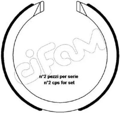 153-483 CIFAM Комплект тормозных колодок, стояночная тормозная система