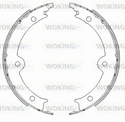 Z4517.00 WOKING Комплект тормозных колодок, стояночная тормозная система