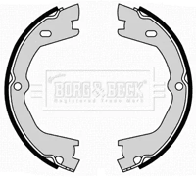 BBS6389 BORG & BECK Комплект тормозных колодок, стояночная тормозная система