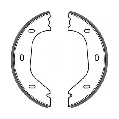 CRB000ABE ABE Комплект тормозных колодок, стояночная тормозная система