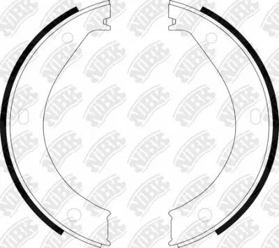 Комплект тормозных колодок, стояночная тормозная система NIBK FN0527