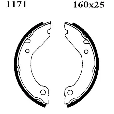 01171 BSF Комплект тормозных колодок, стояночная тормозная система