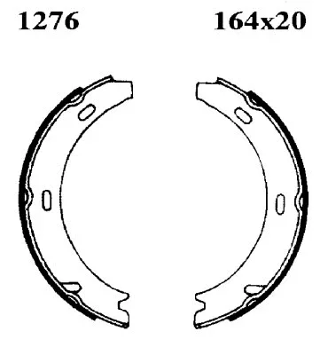 01276 BSF Комплект тормозных колодок, стояночная тормозная система