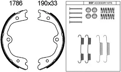 01786K BSF Комплект тормозных колодок, стояночная тормозная система