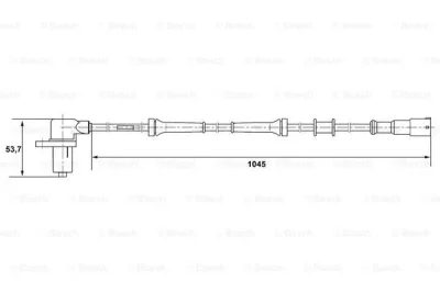 0 265 006 162 BOSCH Датчик, частота вращения колеса