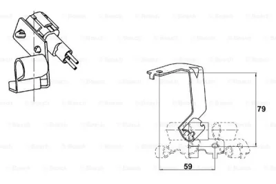 0 265 006 671 BOSCH Датчик, частота вращения колеса