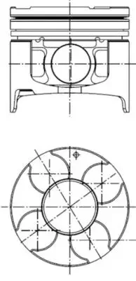 Поршень KOLBENSCHMIDT 40290600