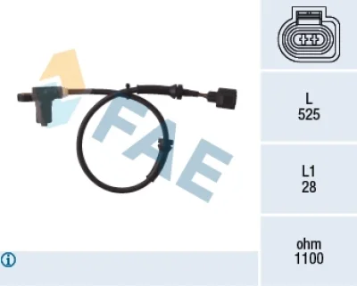 Датчик, частота вращения колеса FAE 78003