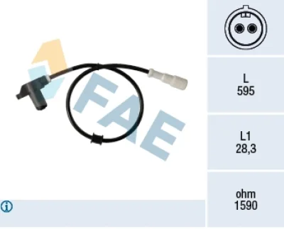 78351 FAE Датчик, частота вращения колеса