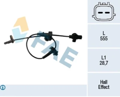 78461 FAE Датчик, частота вращения колеса
