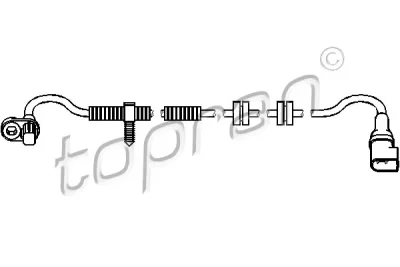 Датчик, частота вращения колеса TOPRAN 303 956