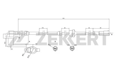 SE-6006 ZEKKERT Датчик, частота вращения колеса