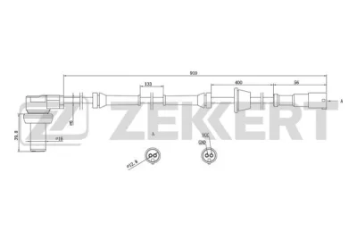 SE-6027 ZEKKERT Датчик, частота вращения колеса